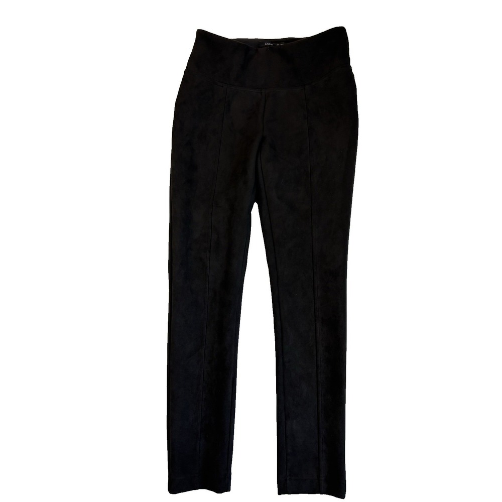 Andrew Marc Women's XS Faux Suede Sexy Ankle Pants Indie Sleaze Baddie Moto